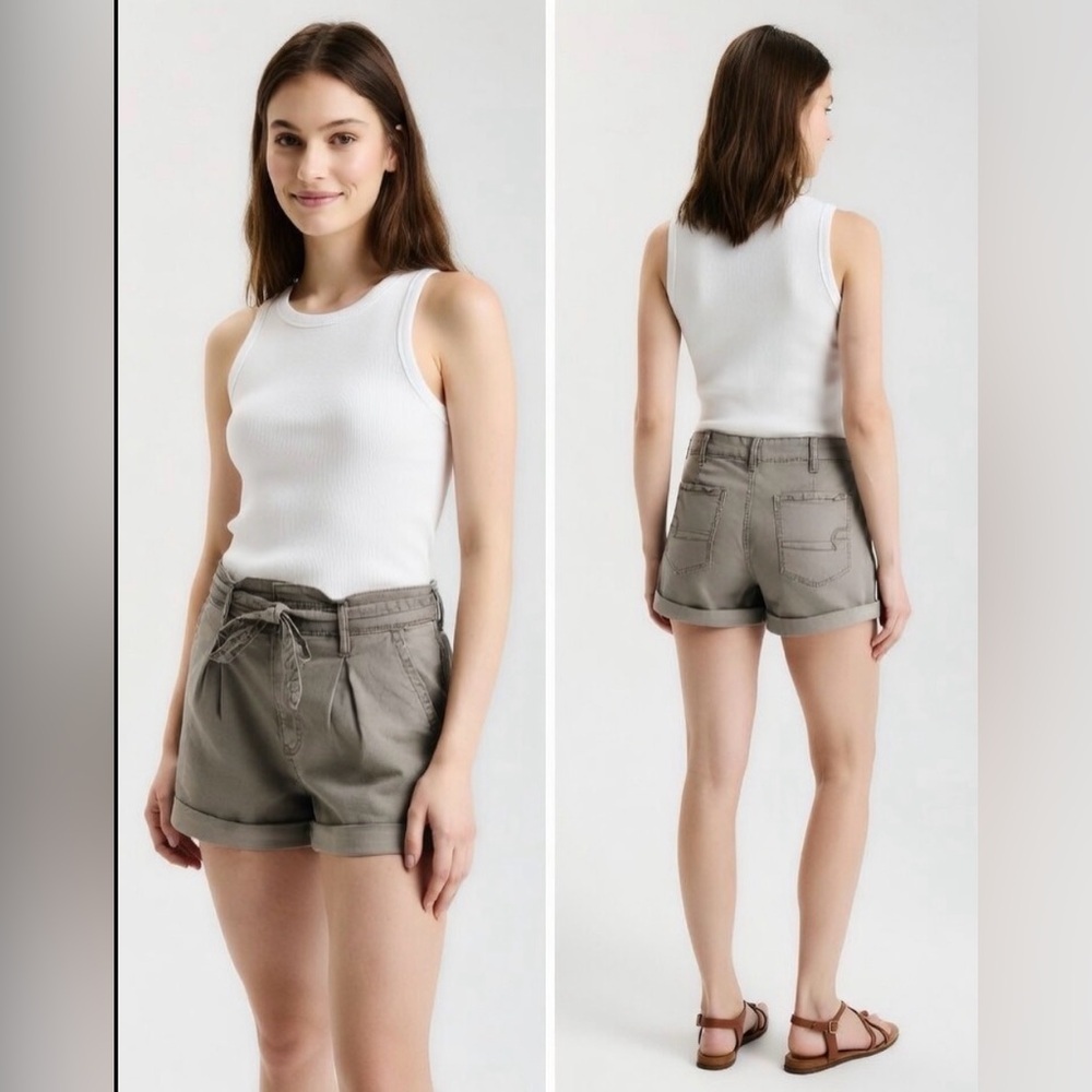 AEO Super Stretch Belted Cargo Shorts